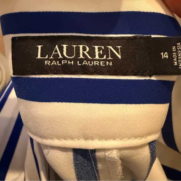 Ralph Lauren striped wide leg Casual Palazzo Pants NWT Size 14 - Picture 7 of 9